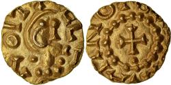 World Coins - France, Triens, 7th-8th centuries, Saint-Ouen de Rotomo, Gold,