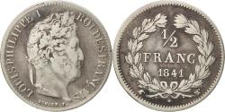 World Coins - Coin, France, Louis-Philippe, 1/2 Franc, 1841, Lille, , Silver