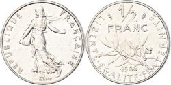 World Coins - Coin, France, Semeuse, 1/2 Franc, 1986, Paris, , Nickel, KM:931.1
