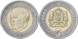 World Coins - Morocco, Mohammed VI, 5 Dirhams, 2002/AH1423, Paris, Bi-Metallic,