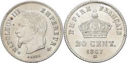 World Coins - Coin, France, Napoleon III, Napoléon III, 20 Centimes, 1867, Strasbourg