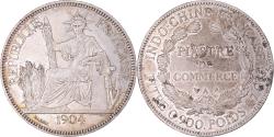 World Coins - Coin, FRENCH INDO-CHINA, Piastre, 1904, Paris, , Silver, KM:5a.1