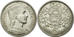 World Coins - Coin, Latvia, 5 Lati, 1931, , Silver, KM:9
