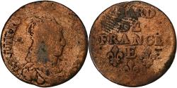 World Coins - France, Louis XIV, Liard, Liard de France au buste juvénile, deuxième type