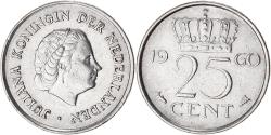 World Coins - Coin, Netherlands, 25 Cents, 1960