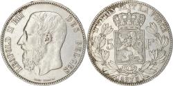 World Coins - Coin, Belgium, Leopold II, 5 Francs, 5 Frank, 1873, , Silver, KM:24