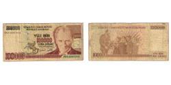 World Coins - Banknote, Turkey, 100,000 Lira, 1996-1998, KM:206, VG(8-10)