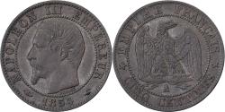 World Coins - France, Napoleon III, 5 Centimes, 1854, Paris, Bronze, , Gadoury:152