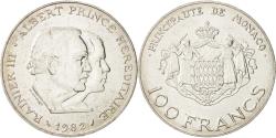 World Coins - Coin, Monaco, Rainier III, 100 Francs, 1982, , Silver, KM:161