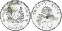 World Coins - Coin, Singapore, 20 Cents, 1997