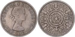 World Coins - Coin, Great Britain, Elizabeth II, Florin, Two Shillings, 1955,