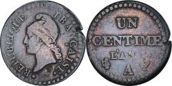 World Coins - Coin, France, Dupré, 1 Centime, AN 7, Paris, , Bronze, Gadoury:76
