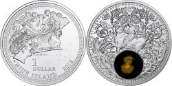 Coin, Niue, Elizabeth II, Athena Owl, 2 Dollars, 2017, 1 Oz, , Silver