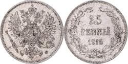 World Coins - Coin, Finland, Nicholas II, 25 Penniä, 1915, Helsinki, , Silver