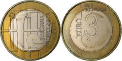 World Coins - Slovenia, 3 Euro, World Book Capital, 2010, Vantaa, Bi-Metallic,