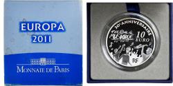 World Coins - France, 10 Euro, fête de la musique, 2011, Monnaie de Paris, Proof,