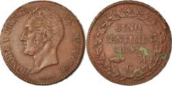 World Coins - Coin, Monaco, Honore V, 5 Centimes, Cinq, 1837, Monaco, , Copper