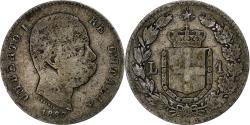 World Coins - Italy, Umberto I, Lira, 1887, Milan, Silver, , KM:24.2