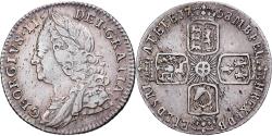 World Coins - United Kingdom, George II, 6 Pence, 1758/7, London, Silver,