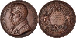 World Coins - France, Medal, Mathieu de Dombasle, Mr Canivet, Cantonier, Agriculture, 1872