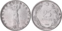 World Coins - Coin, Turkey, 25 Kurus, 1961
