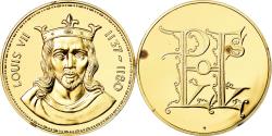 World Coins - France, Medal, Les Rois de France, Louis VII, History, , Vermeil