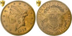 Us Coins - United States, 20 Dollars, Liberty, 1907, Denver, Gold, PCGS, MS63, KM:74.3