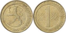 World Coins - Finland, Markka, 1993, Aluminum-Bronze, , KM:76