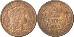 World Coins - Coin, France, Dupuis, 2 Centimes, 1909, , Bronze, KM:841, Gadoury:107