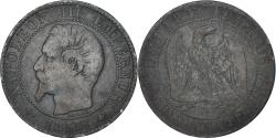 World Coins - Coin, France, Napoleon III, 5 Centimes, 1855, Strasbourg, ancre,