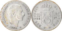 World Coins - Coin, Philippines, 10 Centimos, 1885, , Silver, KM:148
