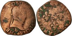 World Coins - Coin, France, Henri III, Double Tournois, 1580, Tours, , Copper