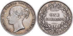 World Coins - Great Britain, Victoria, 1 Shilling, 1865, London, Silver,