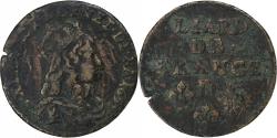World Coins - France, Louis XIV, Liard, 1655, Vimy, Copper, , Gadoury:80