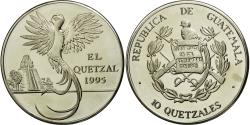 World Coins - Coin, Guatemala, 10 Quetzales, 1995, Tower, , Copper-nickel, KM:2f.2