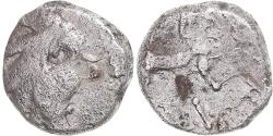 Ancient Coins - Coin, Aedui, Denier à l'oiseau - R/ à l'étrier, 1st century BC,