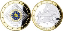World Coins - France, Medal, 10 ans de l'Euro, 2009, , Copper Gilt