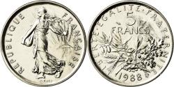 World Coins - Coin, France, Semeuse, 5 Francs, 1988, Paris, , Nickel Clad