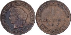 World Coins - France, 1 Centime, Cérès, 1885, Paris, Bronze, , Gadoury:88
