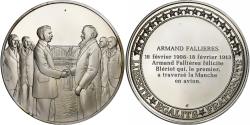 World Coins - France, Medal, Les Présidents de la République, Armand Fallières, Silver