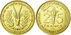 World Coins - Coin, French West Africa, 25 Francs, 1957, , Aluminum-Bronze, KM:E7