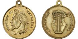 World Coins - France, Medal, Napoléon III, Concours Musical, Brass,