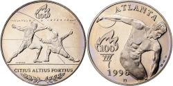 World Coins - France, Medal, Jeux Olympiques d'Atlanta, Football, 1996, Copper-nickel