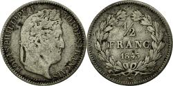 World Coins - Coin, France, Louis-Philippe, 1/2 Franc, 1843, Lille, , Silver