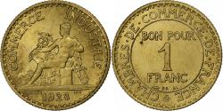 World Coins - France, Franc, Chambre de commerce, 1923, Paris, Cupro-Aluminium,