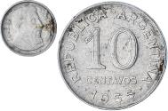 World Coins - Argentina, 10 Centavos, 1955