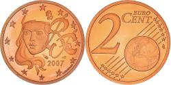 World Coins - France, 2 Euro Cent, 2007, Paris, BE, , Copper Plated Steel, KM:1283