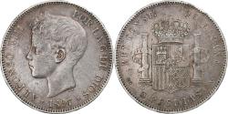 World Coins - Coin, Spain, Alfonso XIII, 5 Pesetas, 1897, Valencia, , Silver, KM:707
