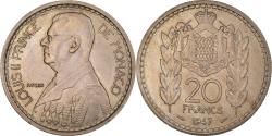 World Coins - Coin, Monaco, Louis II, 20 Francs, Vingt, 1947, , Copper-nickel