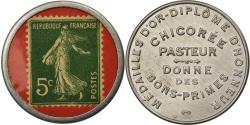 World Coins - Coin, France, Chicorée Pasteur, 5 Centimes, Timbre-Monnaie,